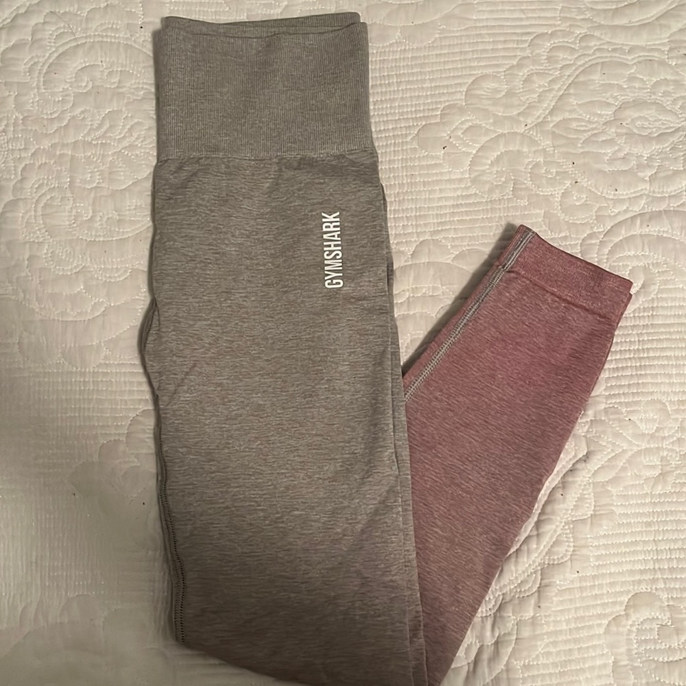 Gymshark pink ombré seamless leggings